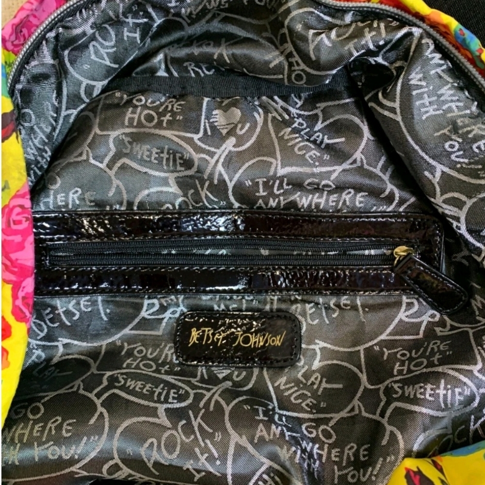 Betsey Johnson Yellow Floral Backpack - Picture 12 of 12